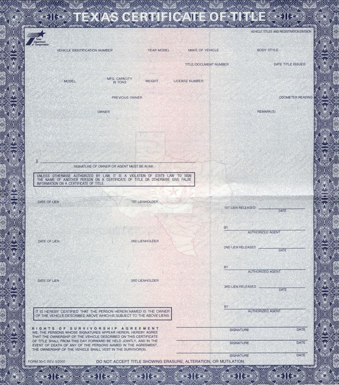 Massachucetts Auto Title